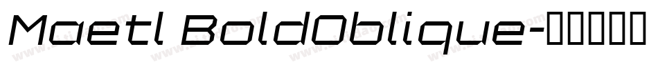 Maetl BoldOblique字体转换